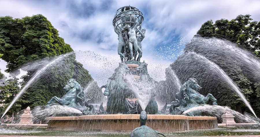 Observatory Fountain near the Jardin du Luxembourg in Paris