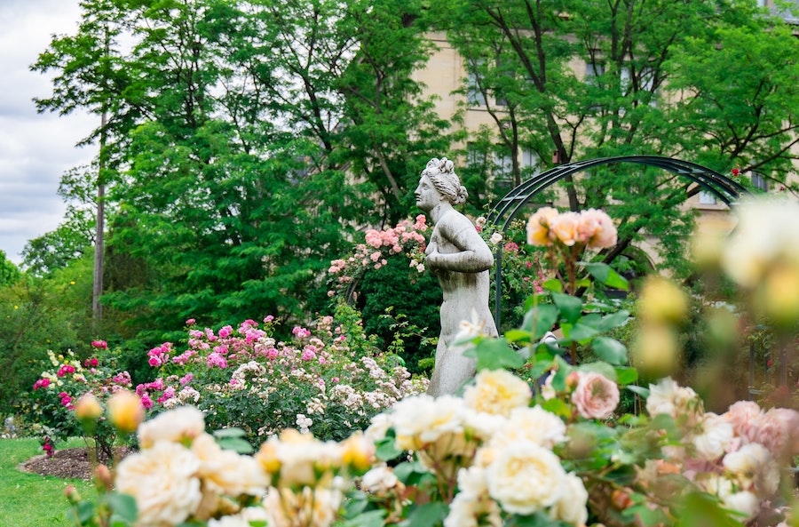 Sculpture in the Jardin des Plantes in Paris walking distance from the Luxembourg Gardens