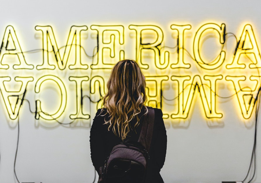 Neon lights exhibit at The Broad in LA