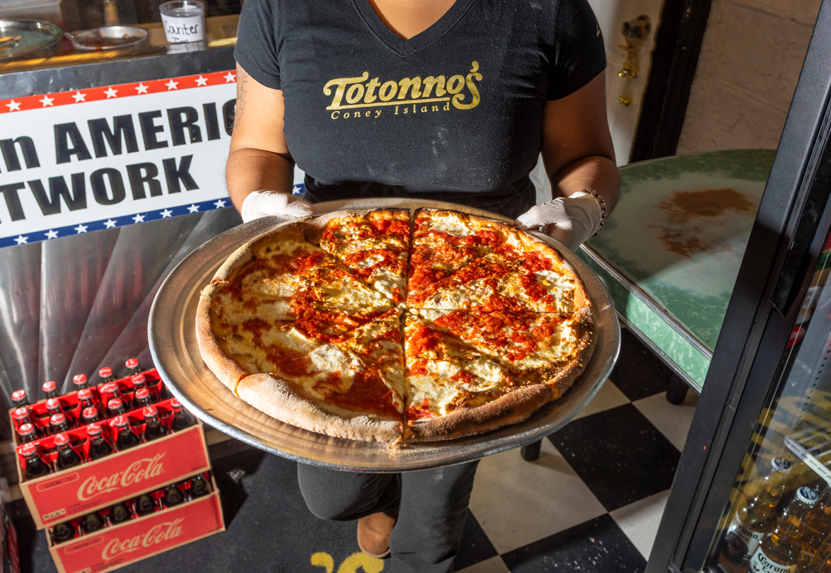 Coney Island, Brooklyn, NYC, pizza
