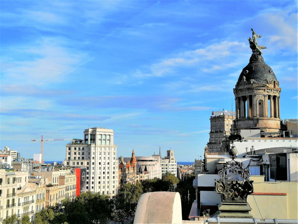 View from Safestay Hostel, Barcelona