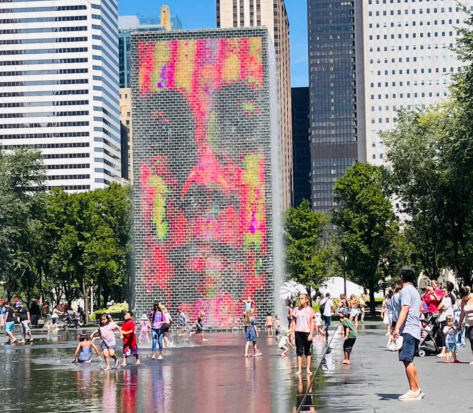 Crown Fountain Millenium Park Chicago