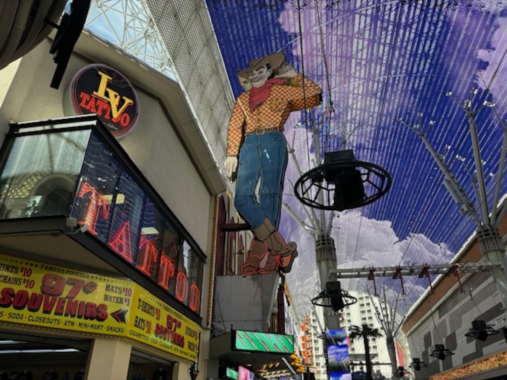 Vegas vic neon cowboy sign