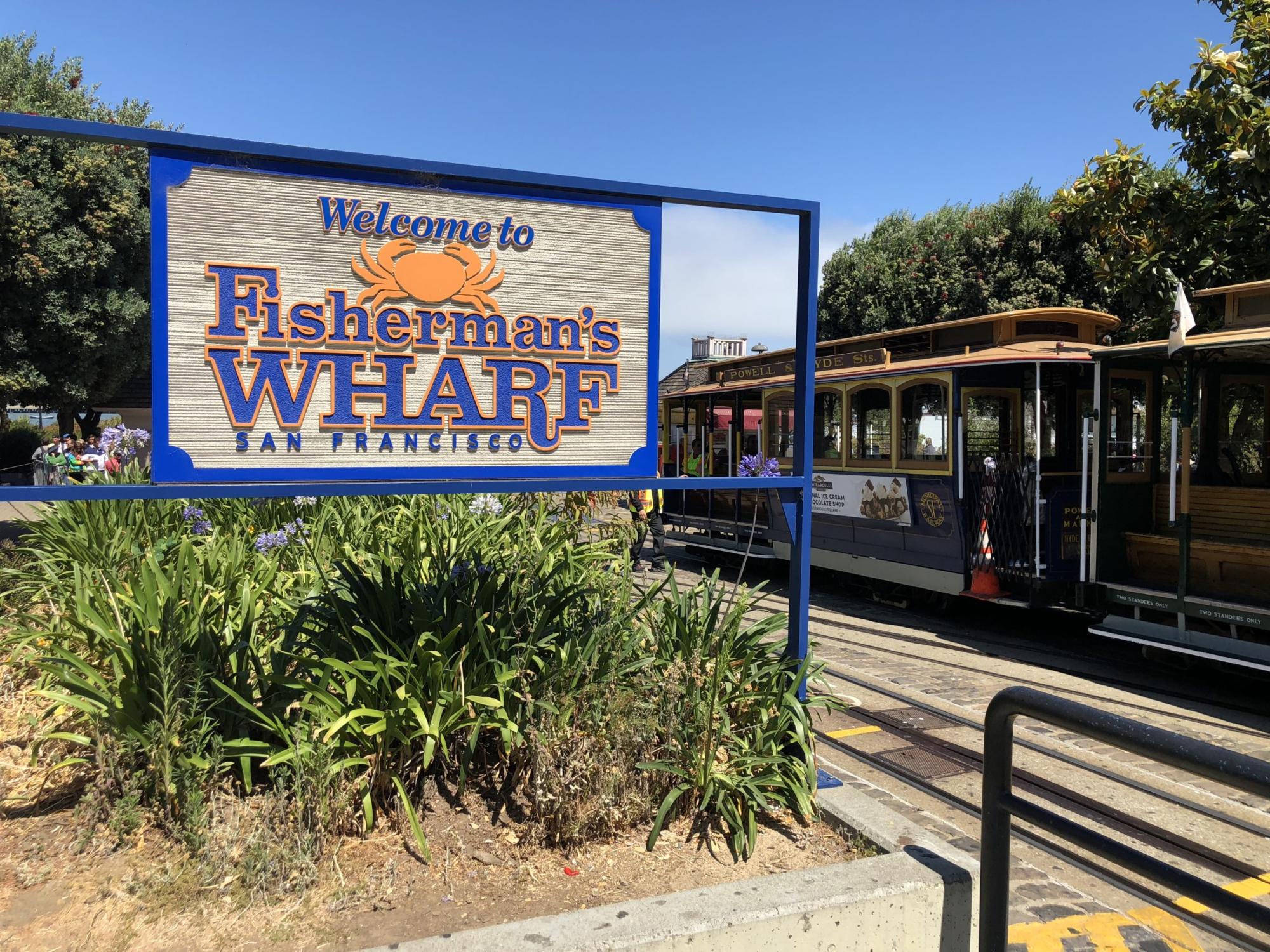 Cable car at Fisherman's Wharf