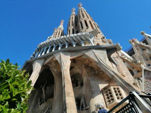 Sagrada Familia view of the doors