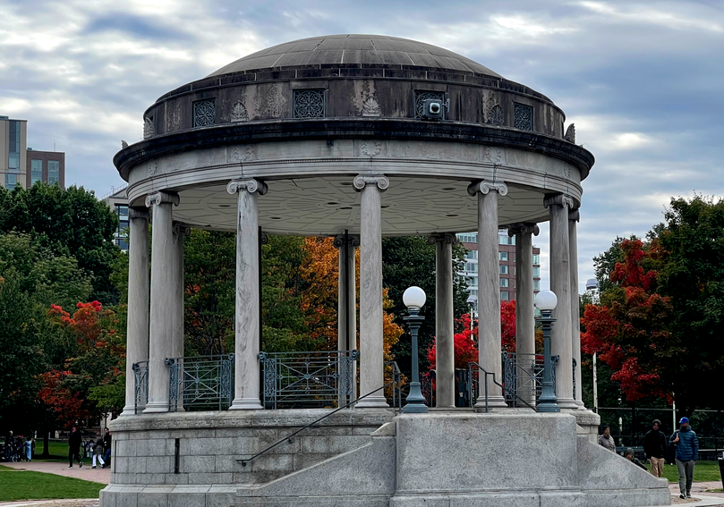 Gazebo on one of our Boston haunted tours