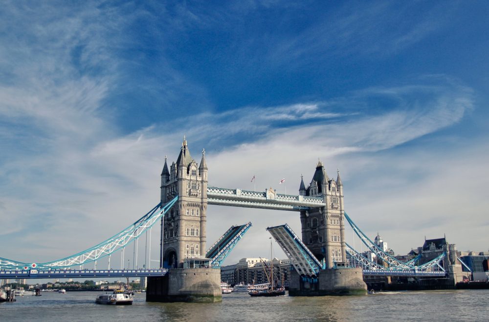 Tower Bridge in London View from Tour