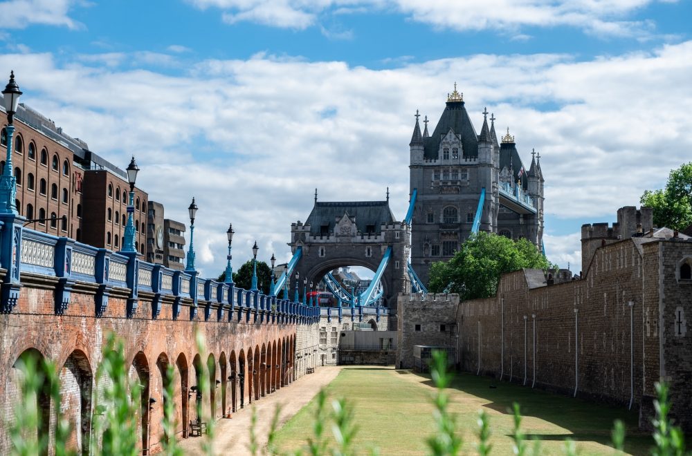 Tower Bridge in London view