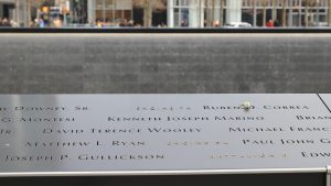 911 Memorial of Victims in New York City