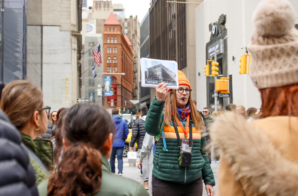 ExperienceFirst tour guide explaining during 911 Tour in New York