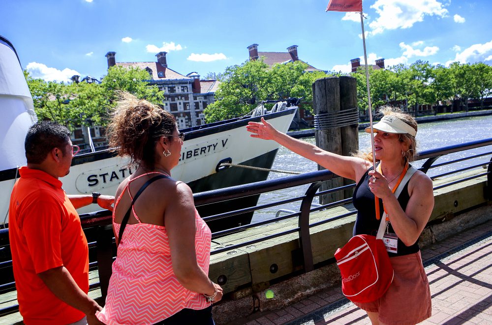 ExperienceFirst guide leading the best Statue of Liberty tour