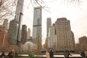 Skyscrapers in New York during 911 Ground Zero tour