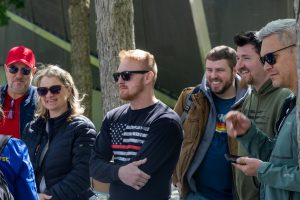 Tour group enjoying NYC in a Day tour