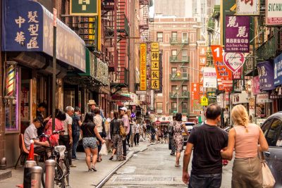 Chinatown neighborhood on NYC bus tour