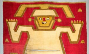 Tapestry Panel Fragment hanging in the Met in NYC