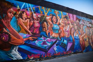 Art Mural during Las Vegas Arts District Tour