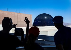 View from High Roller Sphere during Mid-Strip Tour in Las Vegas
