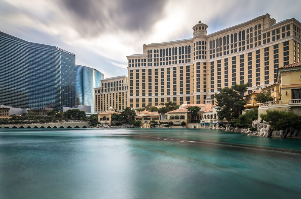 hotels and city skyline in las vegas nevada