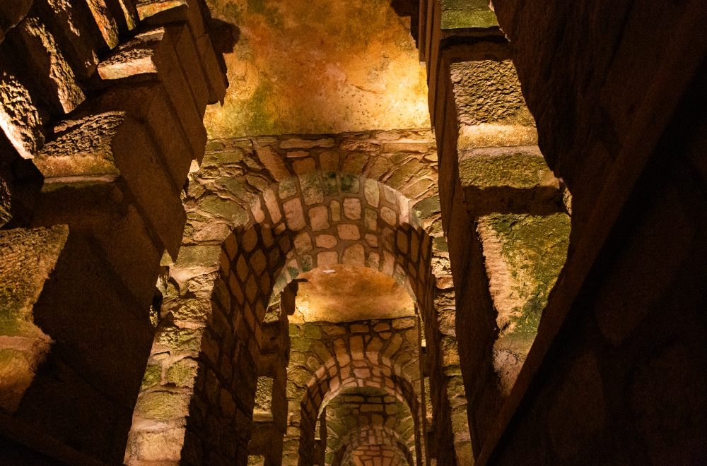 Ceiling shot of tombs during Catacombs Guided Tour