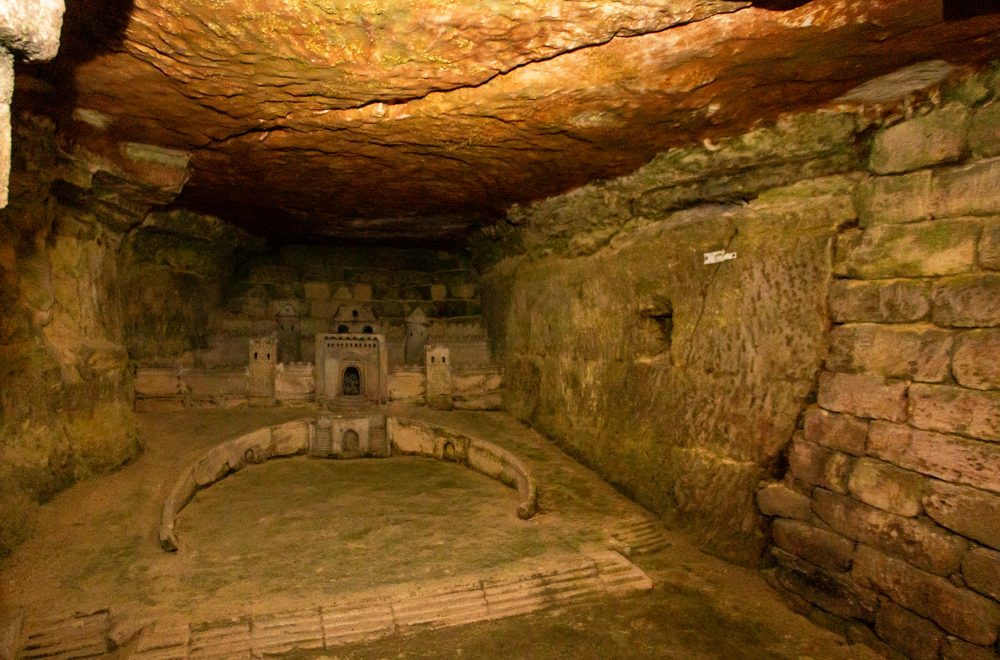 View of artifact during Catacombs Guided Tour