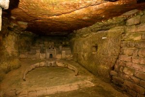 View of artifact during Catacombs Guided Tour