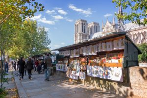 Walking near the Seine on Paris highlights tour