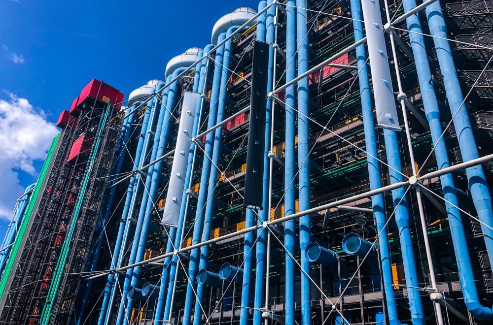 pompidou industrial themed building