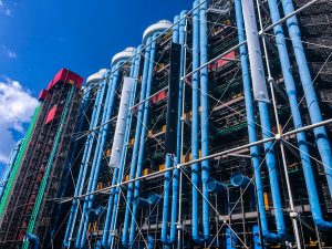 pompidou industrial themed building