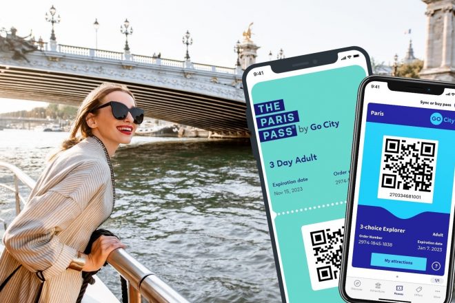 Paris Pass and Explorer Pass with woman overlooking the Seine