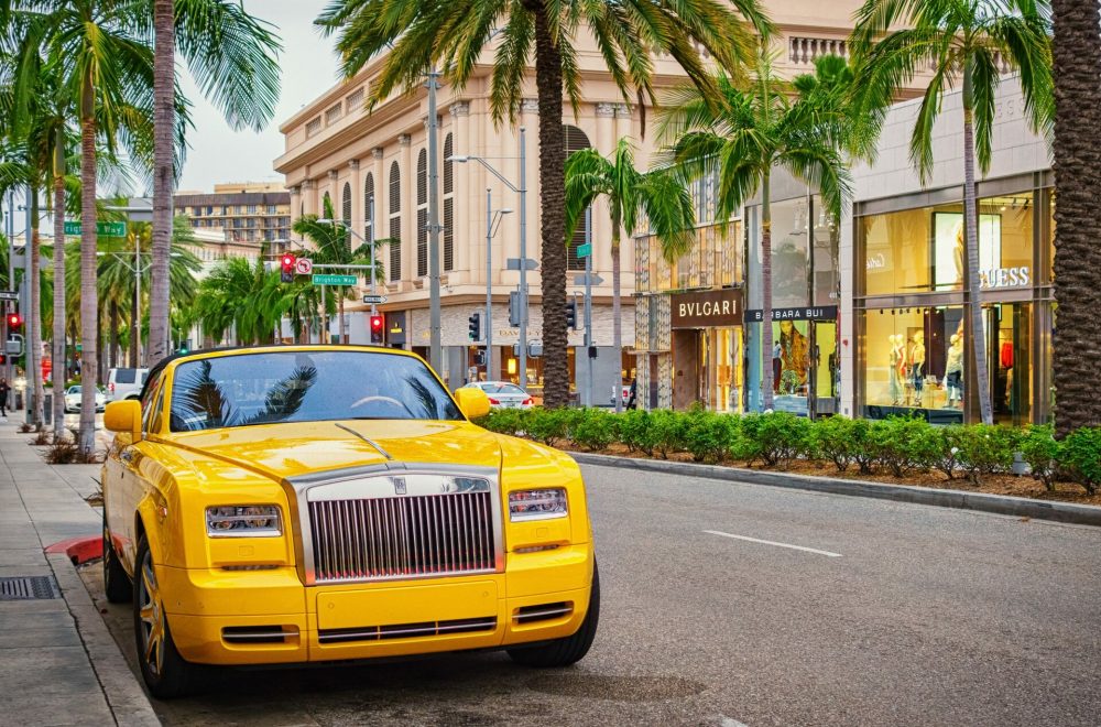 Rolls-Royce Phantom in Beverly Hills Los Angeles California USA