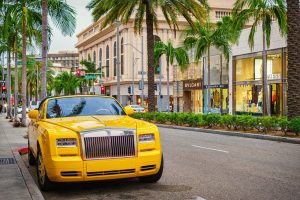 Rolls-Royce Phantom in Beverly Hills Los Angeles California USA