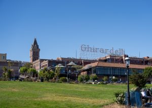 Ghirardelli sign during Fisherman_s Wharf tour