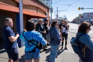 Tour group during Fisherman_s Wharf tour