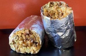Mission burrito on SF food tour in the Mission District
