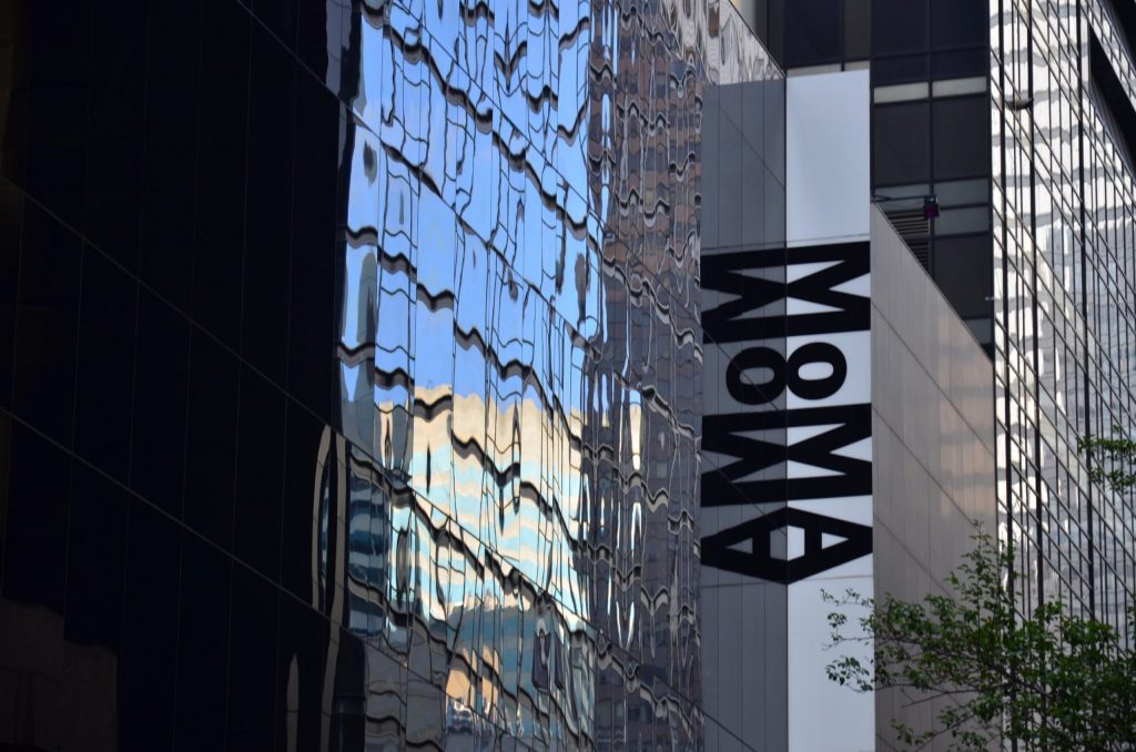 The outside of the MoMA in New York City