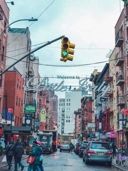 Little Italy in lower Manhattan