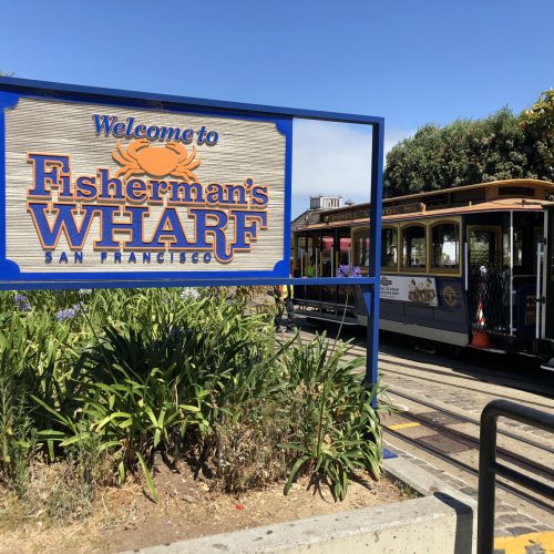 Cable car at Fisherman's Wharf